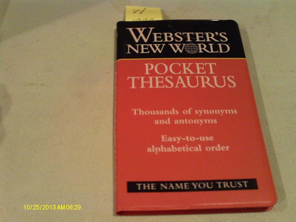 Webster's New World Pocket Thesaurus cover image