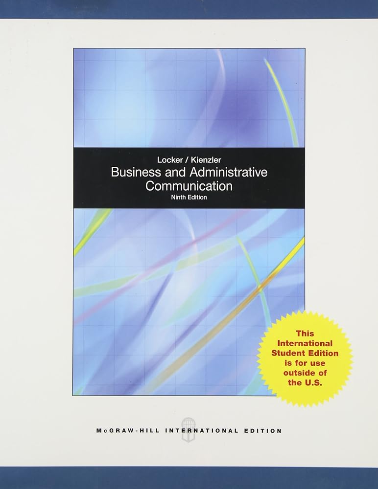 Business and Administrative Communication cover image