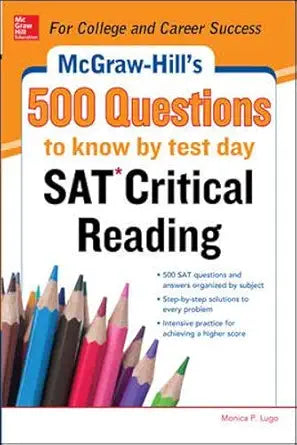McGraw-Hill’s 500 SAT Critical Reading Questions to Know by Test Day (Mcgraw Hill's 500 Questions to Know by Test Day) cover image