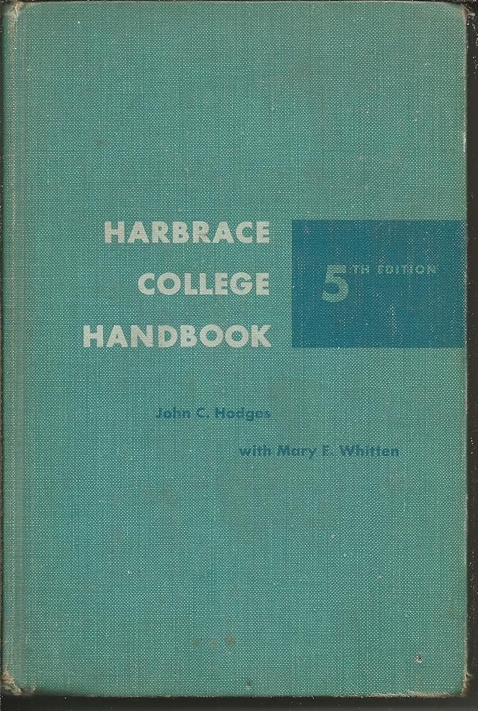 Harbrace College Handbook (Hodges Harbrace Handbook) cover image