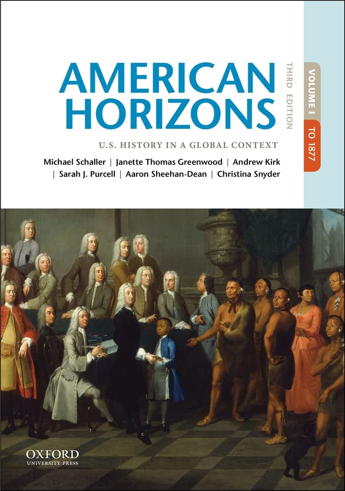 American Horizons: U.S. History in a Global Context, Volume I cover image