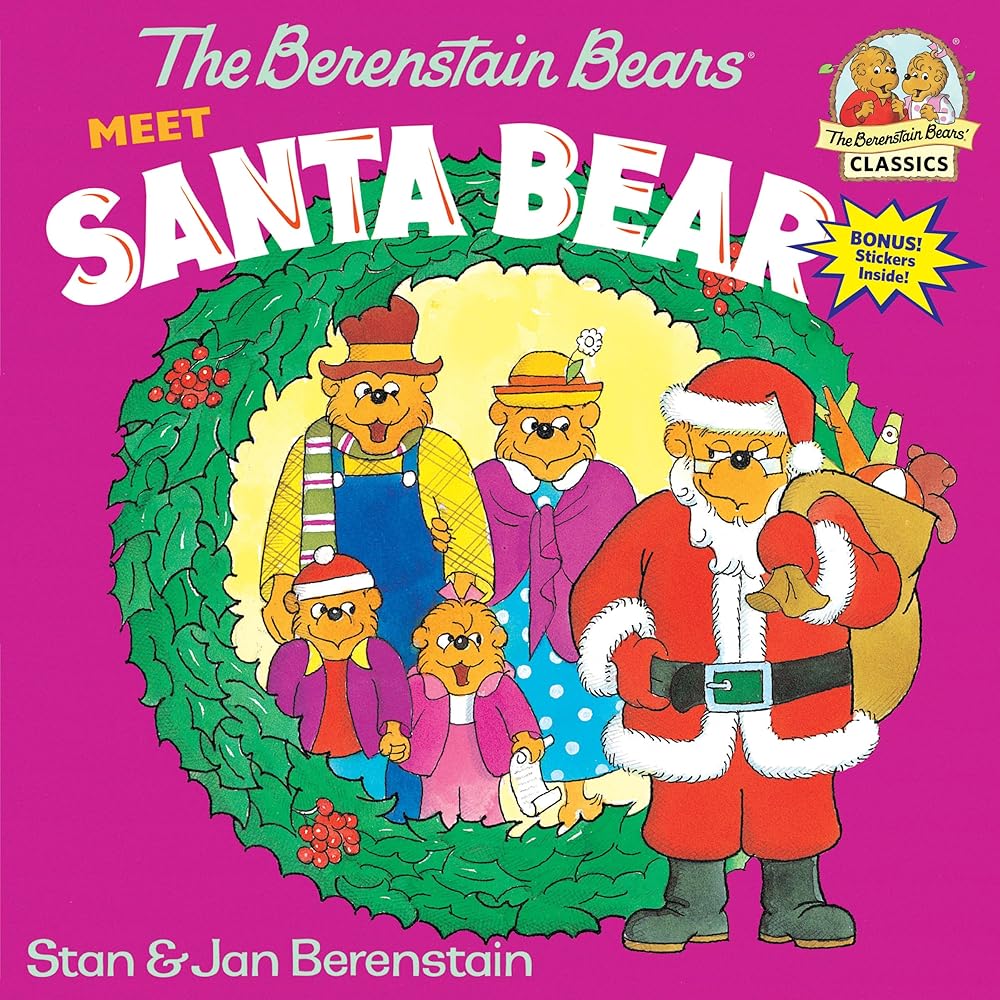 The Berenstain Bears Meet Santa Bear: A Christmas Book for Kids (First Time Books) cover image