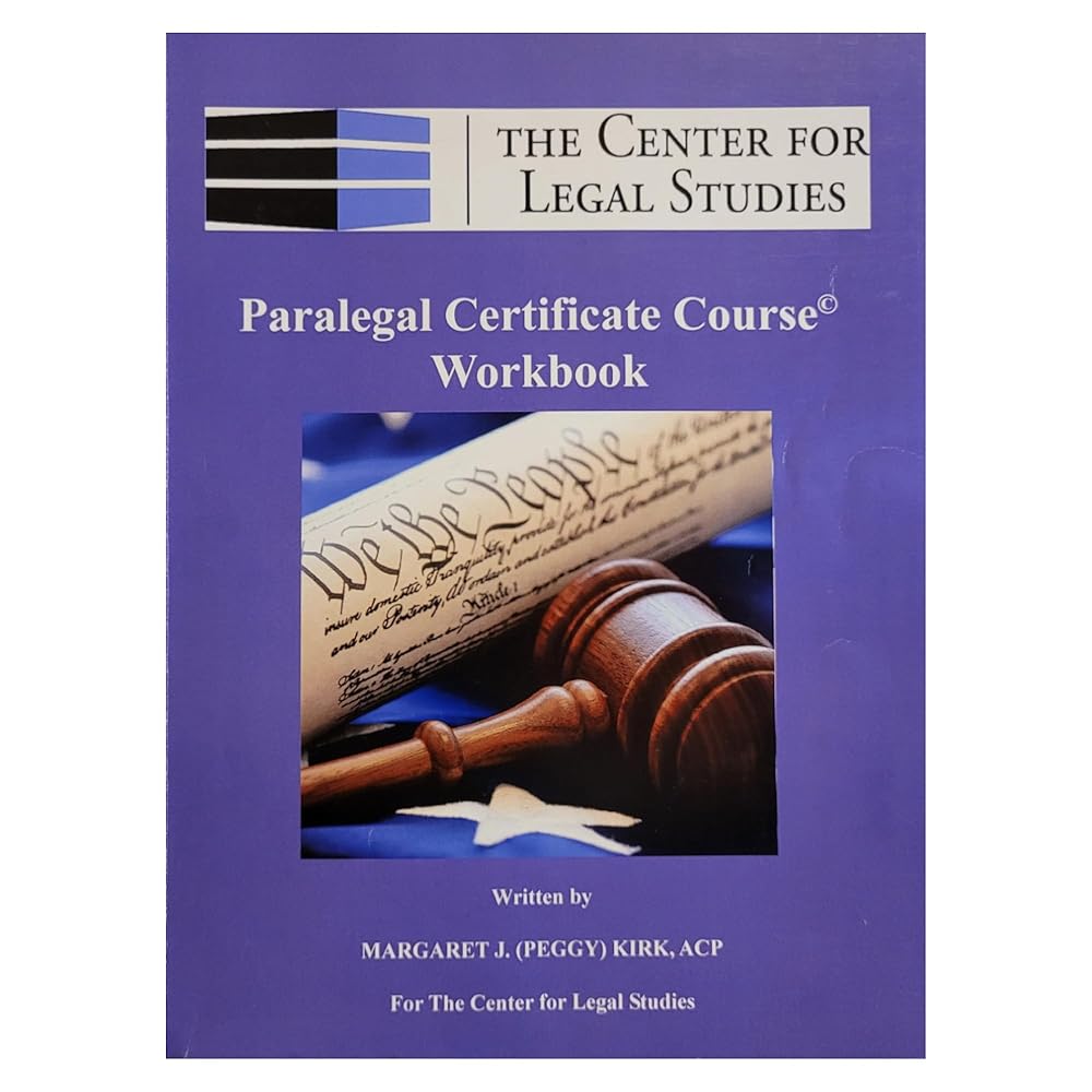 Paralegal Certificate Course Workbook cover image