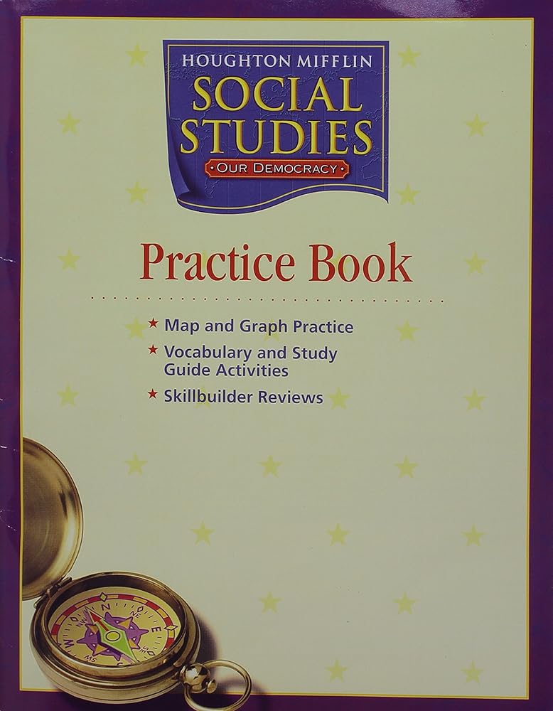 Social Studies, Grade 3 Practice Book Consumable: Houghton Mifflin Social Studies Georgia cover image