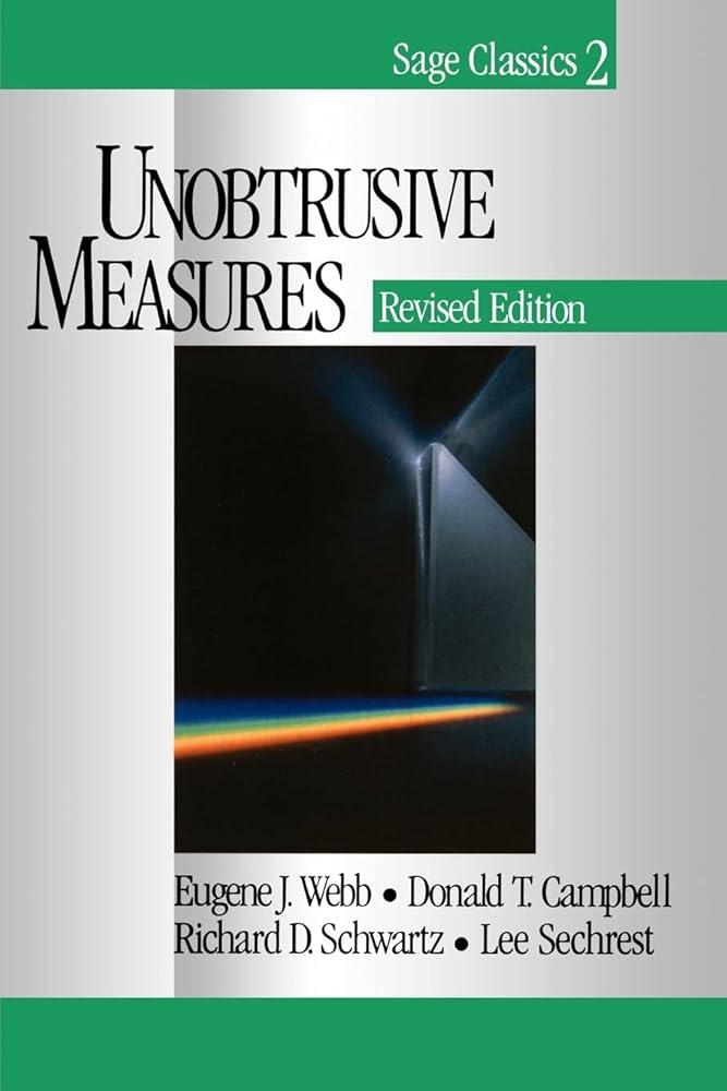 Unobtrusive Measures (Sage Classics Series, 2) cover image