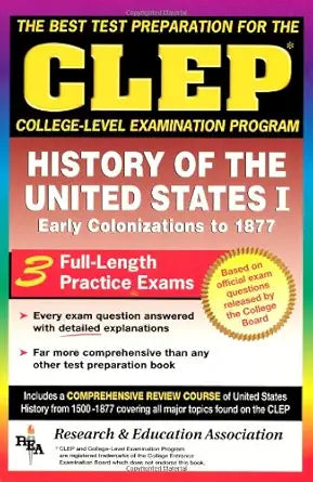CLEP History of the United States I (CLEP Test Preparation) cover image