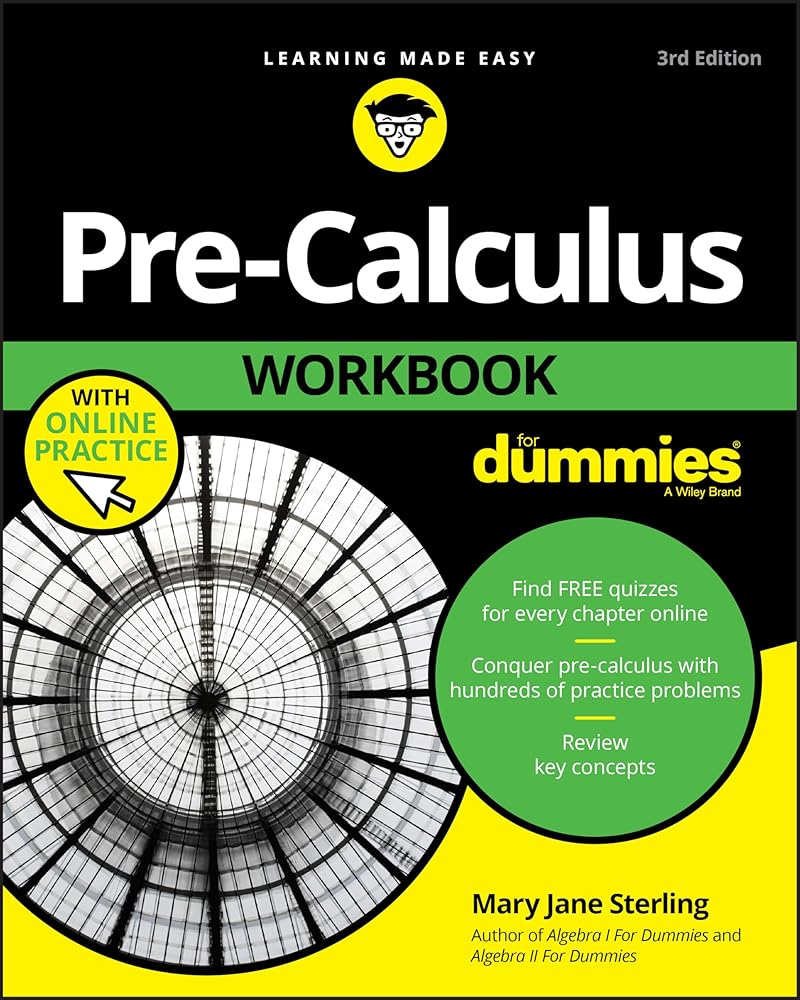 Pre-Calculus Workbook For Dummies cover image