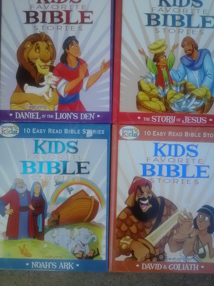 10 Easy-to-Read Kids Favorite Bible Stories 4-Pack cover image