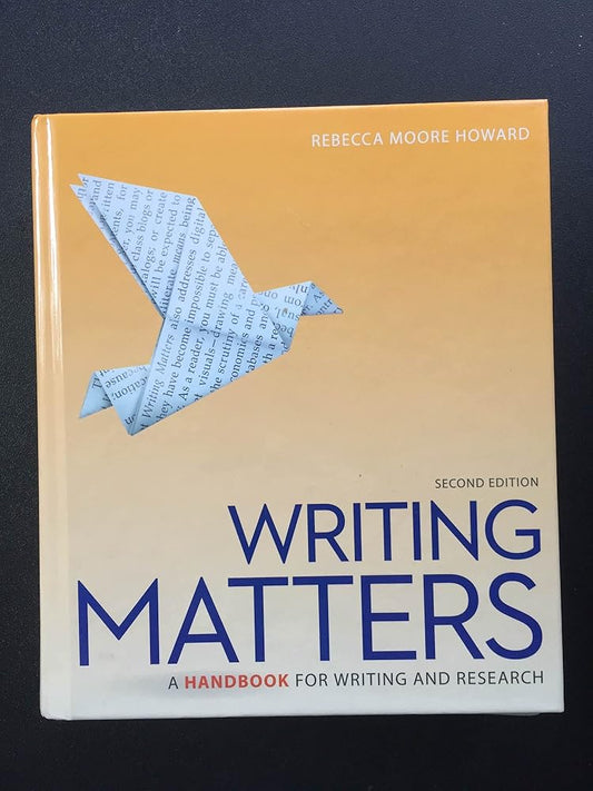 Writing Matters: A Handbook for Writing and Research (Comprehensive Edition with Exercises) cover image