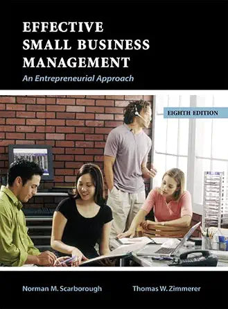 Effective Small Business Management: An Entrepreneurial Approach cover image