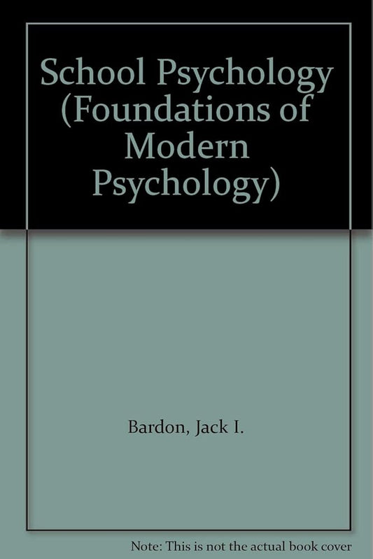 School psychology (Foundations of modern psychology series) cover image