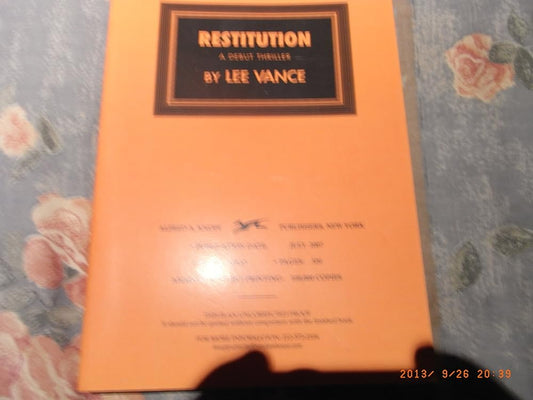 Restitution cover image