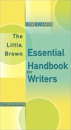 The Little, Brown Essential Handbook for Writers (4th Edition) cover image