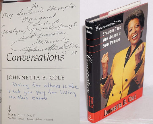 Conversations: Straight Talk with America's Sister President cover image