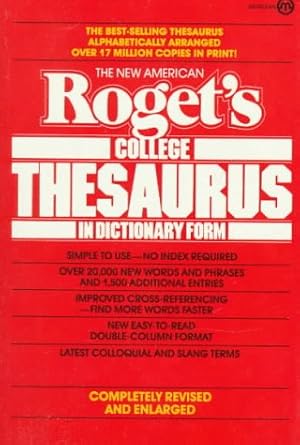 The New American Roget's College Thesaurus in Dictionary Form cover image
