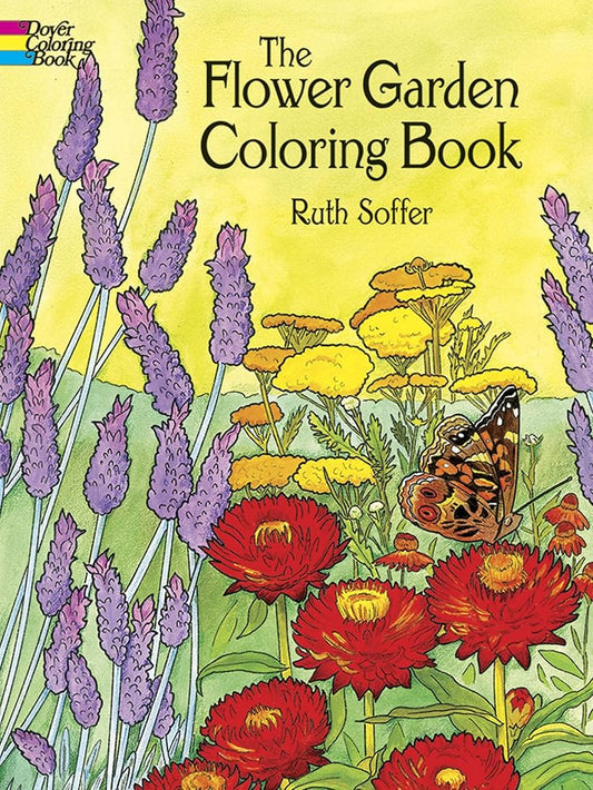 The Flower Garden Coloring Book (Dover Flower Coloring Books) cover image
