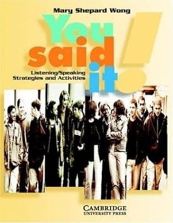 You Said It!: Listening/Speaking Strategies and Activities cover image