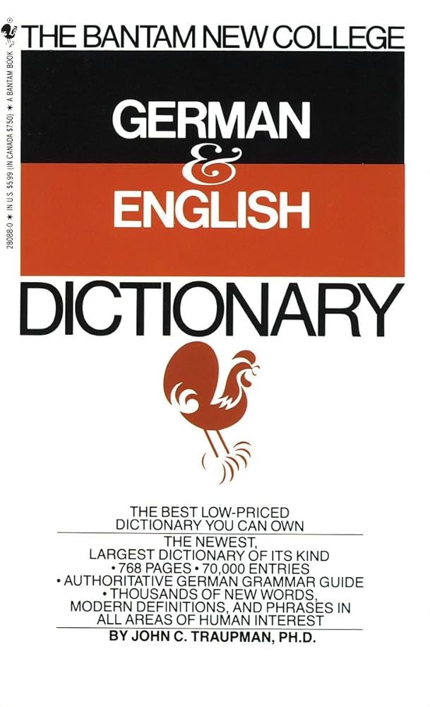 The Bantam New College German & English Dictionary (English and German Edition) cover image