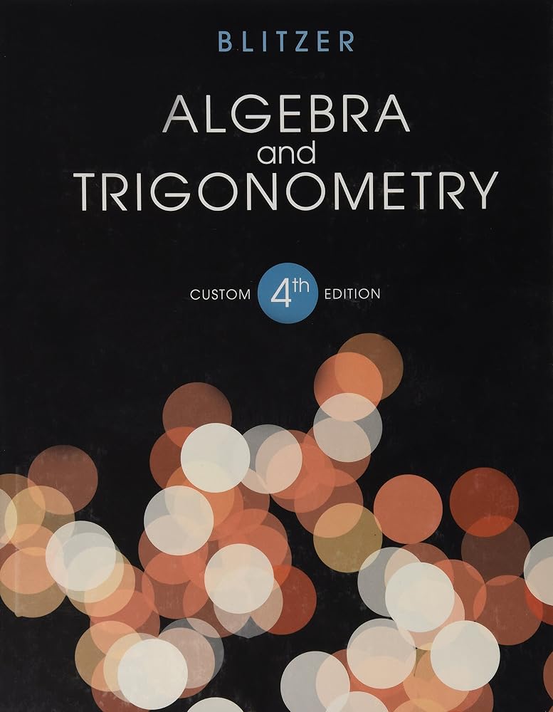 Algebra and Trigonometry 4th Ed cover image