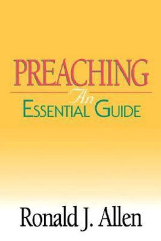 Preaching: An Essential Guide cover image