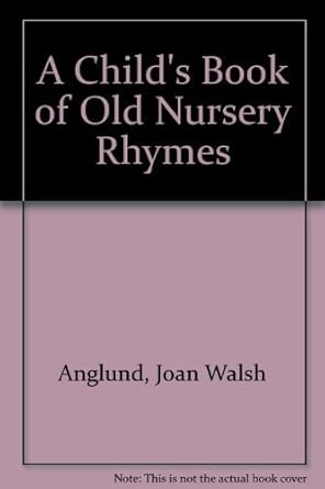 A Child's Book of Old Nursery Rhymes cover image