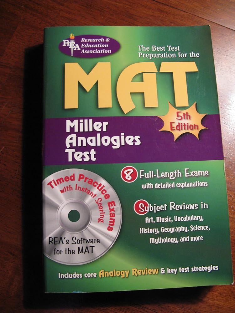 MAT (REA) -- The Best Test Preparation for the Miller Analogy Test: 5th Edition (Miller Analogies Test (MAT) Preparation) cover image