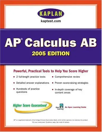 AP Calculus AB 2005: An Apex Learning Guide cover image