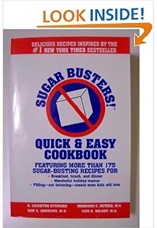 Sugar Busters Quick and Easy Cookbook cover image
