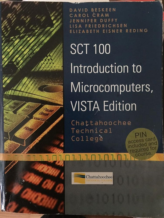 SCT 100 Introduction to Microcomputers, Vista Edition (Chattahoochee Technical college) cover image
