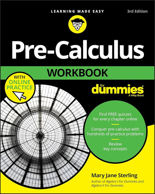 Pre-Calculus Workbook For Dummies cover image