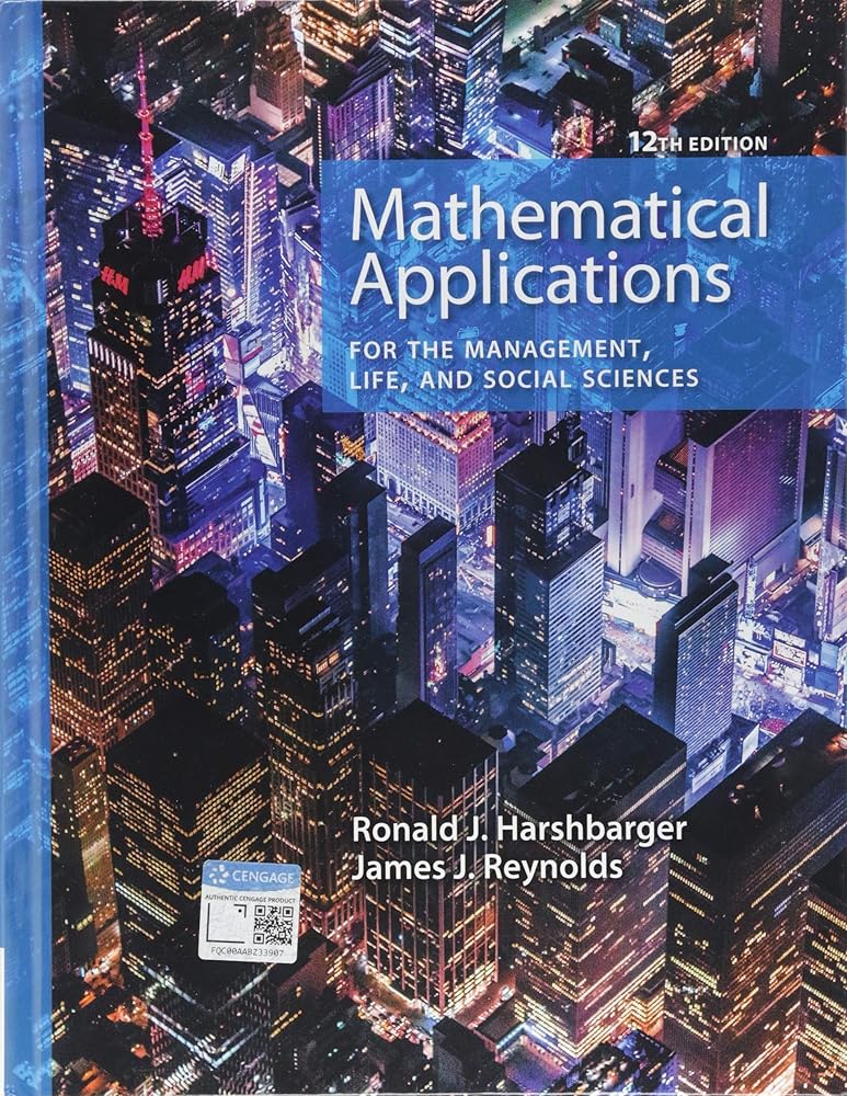 Mathematical Applications for the Management, Life, and Social Sciences cover image