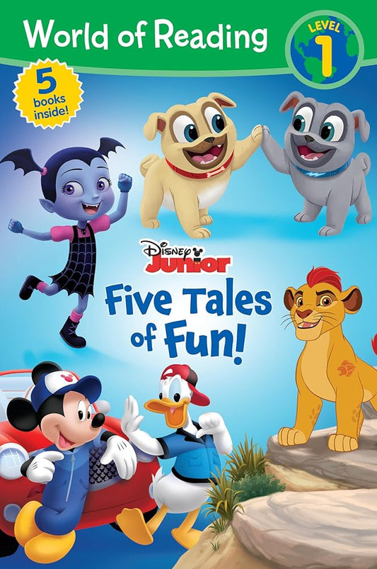World of Reading: Disney Junior: Five Tales of Fun!-Level 1 Reader Bindup cover image