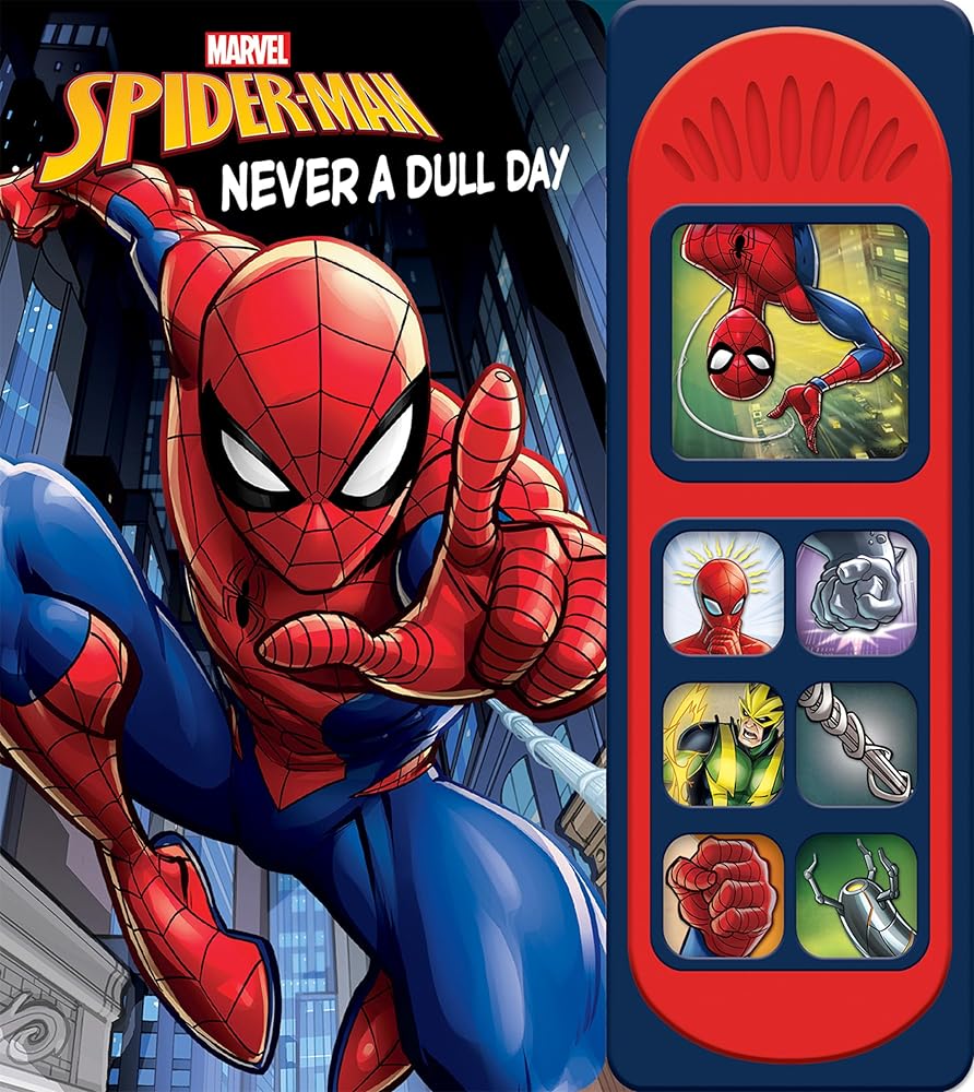 Marvel Spider-man - Never a Dull Day Sound Book - PI Kids (Play-A-Sound) cover image