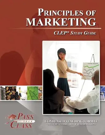 CLEP Principles of Marketing Study Guide (Perfect Bound) cover image