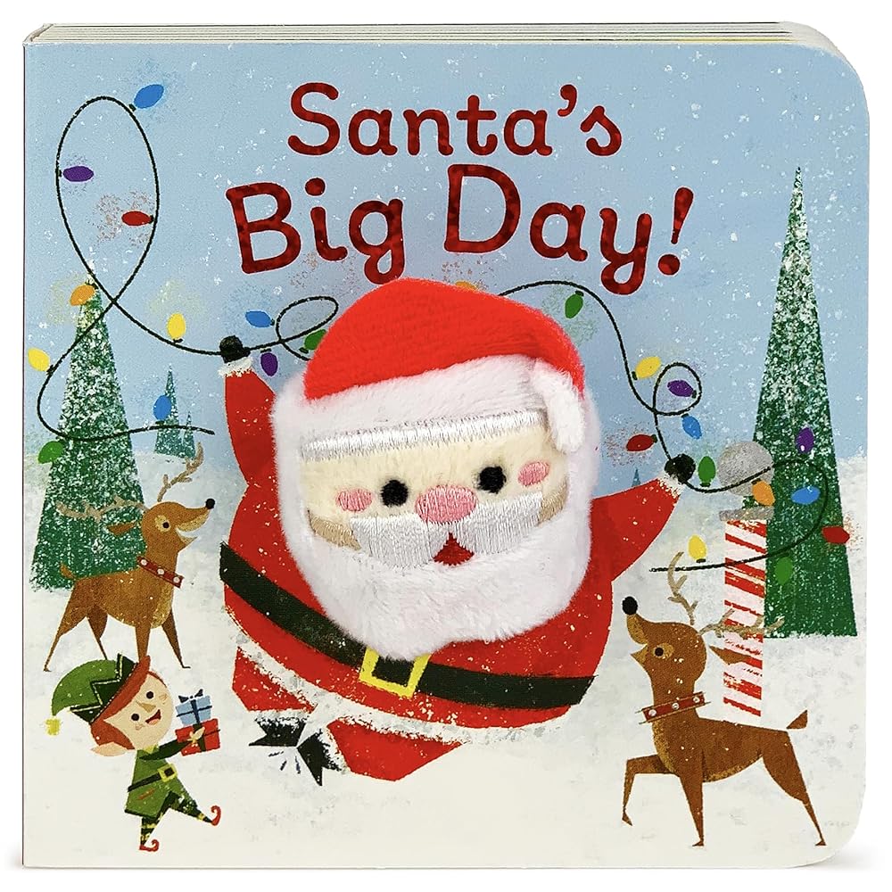 Santa's Big Day Finger Puppet Christmas Board Book Ages 0-4 (Finger Puppet Board Book) cover image