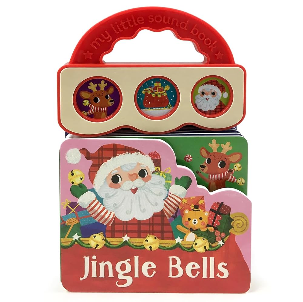 Jingle Bells 3-Button Sound Christmas Board Book for Babies and Toddlers cover image