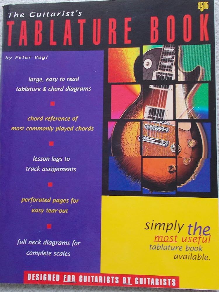 The Guitarist's Tablature Book - Blank Guitar Tab Paper cover image