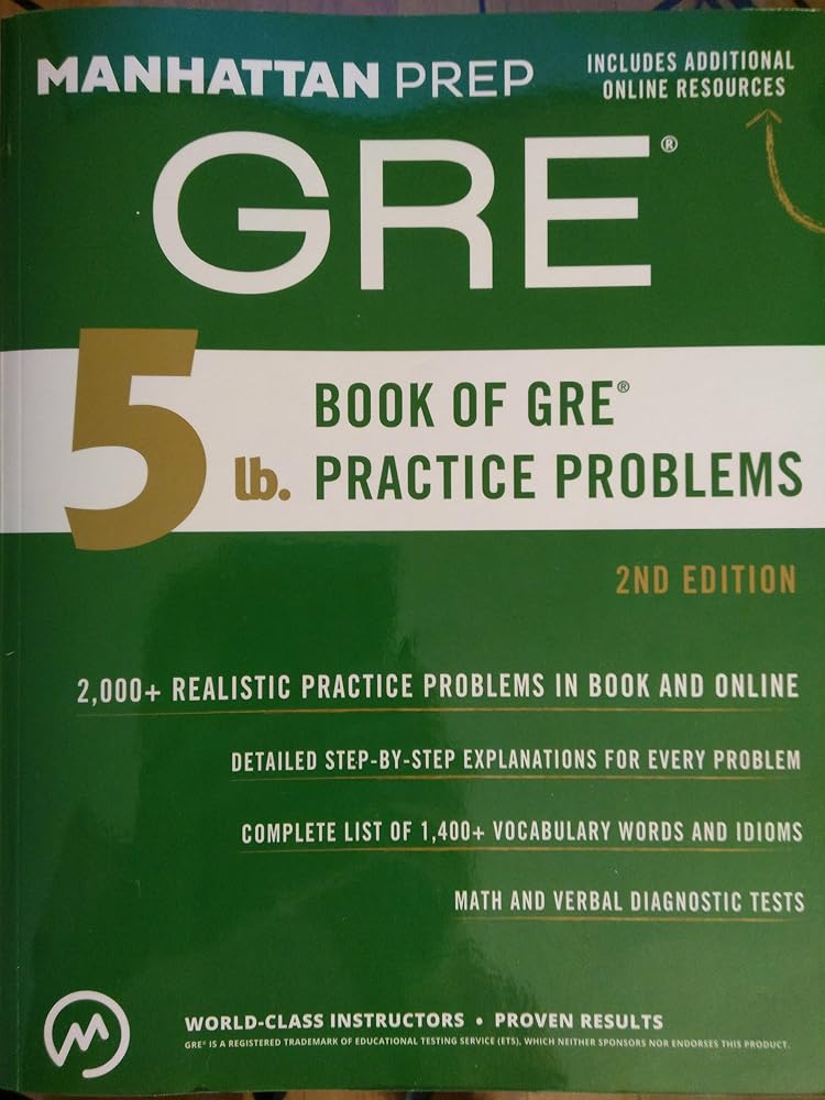 5 lb. Book of GRE Practice Problems (Manhattan Prep 5 lb Series) cover image