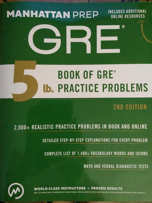 5 lb. Book of GRE Practice Problems (Manhattan Prep 5 lb Series) cover image