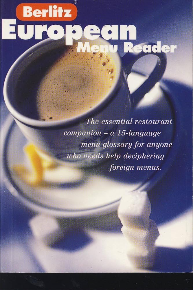 Berlitz European Menu Reader cover image