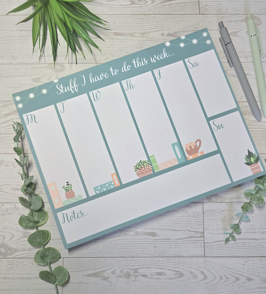 Weekly Planner - Bookshelf